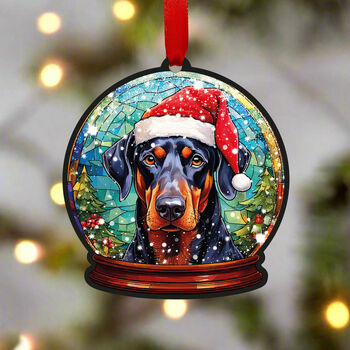 Doberman Dog Tree Decoration, 2 of 2