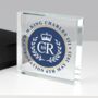 King Charles Ill Blue Crest Coronation Crystal Token, thumbnail 2 of 4