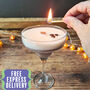Vegan Handmade Espresso Martini Scented Cocktail Candle, thumbnail 1 of 9