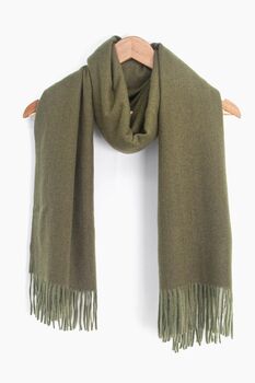 Lucia Heavyweight Scarf Khaki, 4 of 5