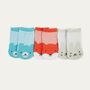 Set Of Three Animal Organic Baby Socks Gift Set, thumbnail 2 of 3