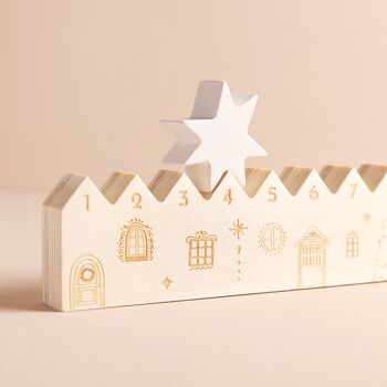 Wooden Village Christmas Advent Countdown, 2 of 3