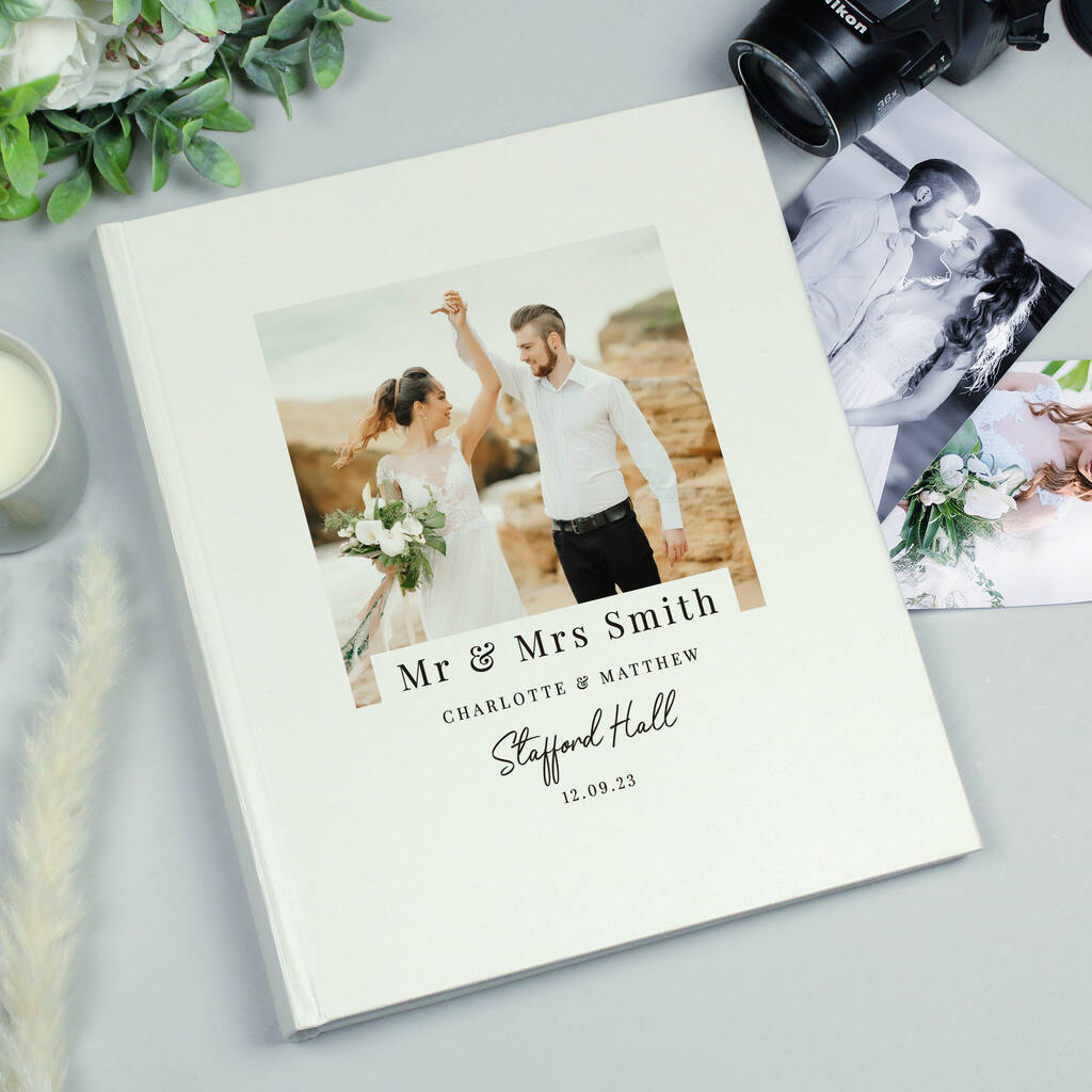 Personalised Modern Wedding Photo Album By Uniqueful