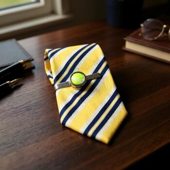 Personalised Tennis Ball Tie Slide/Bar, 8 of 8