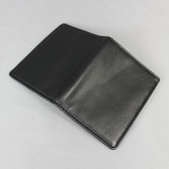 Black Leather Passport Sleeve And Card Holder, 5 of 6