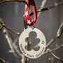 Personalised Cut Out Metal Xmas Decoration, thumbnail 3 of 4