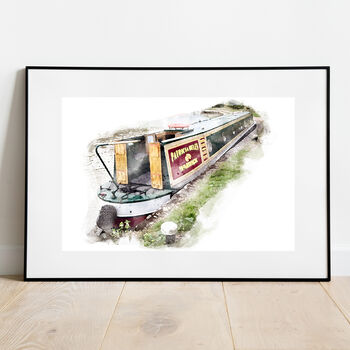 Canal Barge Personalised Print, 2 of 8
