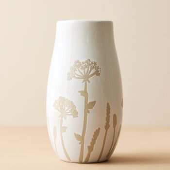 Small Cow Parsley Print Vase, 2 of 2