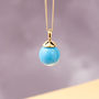 Gold Vermeil Ball Necklace, thumbnail 7 of 7