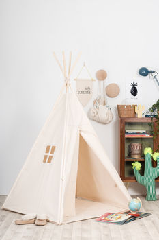Natural Cotton Canvas Teepee, 2 of 5