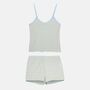 Women's 'Cornish' Bamboo Lace Camisole Short Pyjama Set, thumbnail 4 of 7