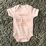 Mummy You're The Best! Mothers Day Rose Gold Babygrow, thumbnail 2 of 5
