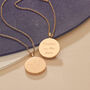 Personalised Zodiac Constellation Coin Necklace, thumbnail 3 of 12