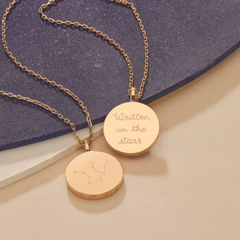 Personalised Zodiac Constellation Coin Necklace, 3 of 12