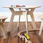 Wee Table And Stool Set In Robust Oiled Finish, thumbnail 1 of 4