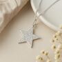 Personalised Sterling Silver Pavé Star Pendant Necklace, thumbnail 3 of 10