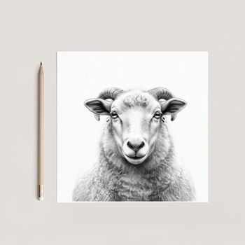 Ram Countryside Inspired Greeting Card, 3 of 6