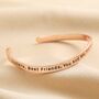 Adjustable Sisters Meaningful Word Wave Bangle, thumbnail 3 of 8