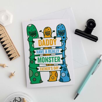 Dad, Have A Monster Father's Day Card, 3 of 3