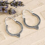 Sterling Silver Tipped Harbala Hoops, thumbnail 1 of 4