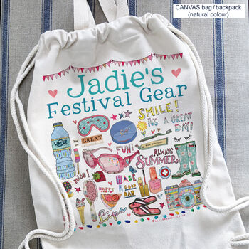 Personalised Festival Backpack, 6 of 12