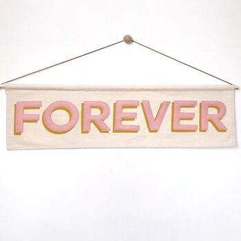 Forever Wall Hanging In Two Colours, 2 of 6
