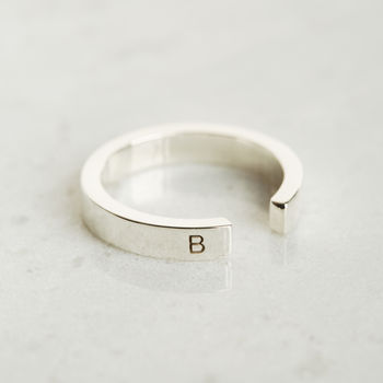 Engraved And Personalised Silver Or Gold Band Ring, 2 of 5