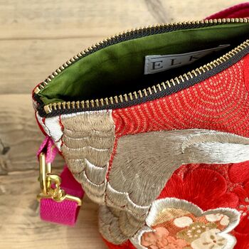 Vintage Kimono Cross Body Bag With Detachable Strap, 5 of 5