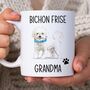 Bichon Frise Grandma Mug, thumbnail 1 of 2