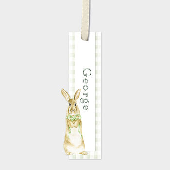 Hop Hop Easter Bunny Personalised Gift Tag, 2 of 2