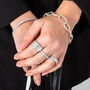 Sterling Silver Lucy Quartermaine Hula Bangle, thumbnail 4 of 5