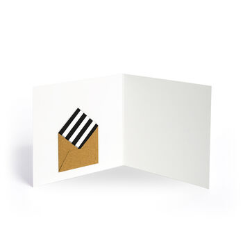 Congratulations Handmade Personalised Hooray Blank Card, 3 of 5