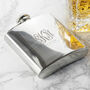 Monogrammed 6oz Hip Flask, thumbnail 5 of 7