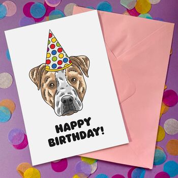Personalised Staffie Mother's Day Card, 9 of 12