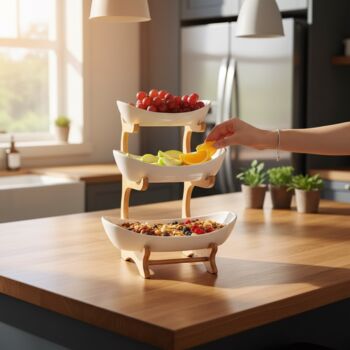 Three Tier Fruit And Snack Bowls, 3 of 8