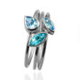 Stacking Rings With Blue Topaz, thumbnail 4 of 8