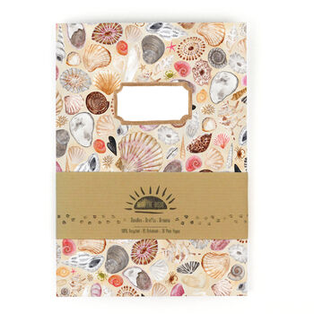 Conchae Sea Shell Print A5 Notebook, 3 of 10