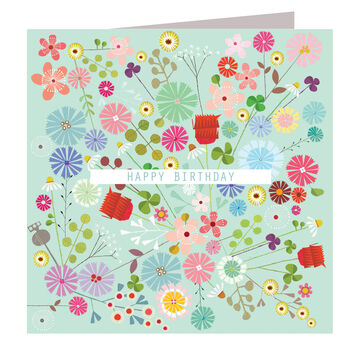 Floral Explosion Birthday Card, 2 of 5