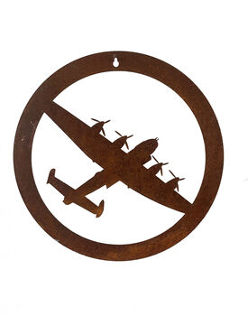 Spitfire Or Lancaster Garden Wall Art Small And Large Available, 2 of 2