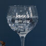 Personalised Engraved Gin Goblet Cocktail Gift For Friend, thumbnail 1 of 5
