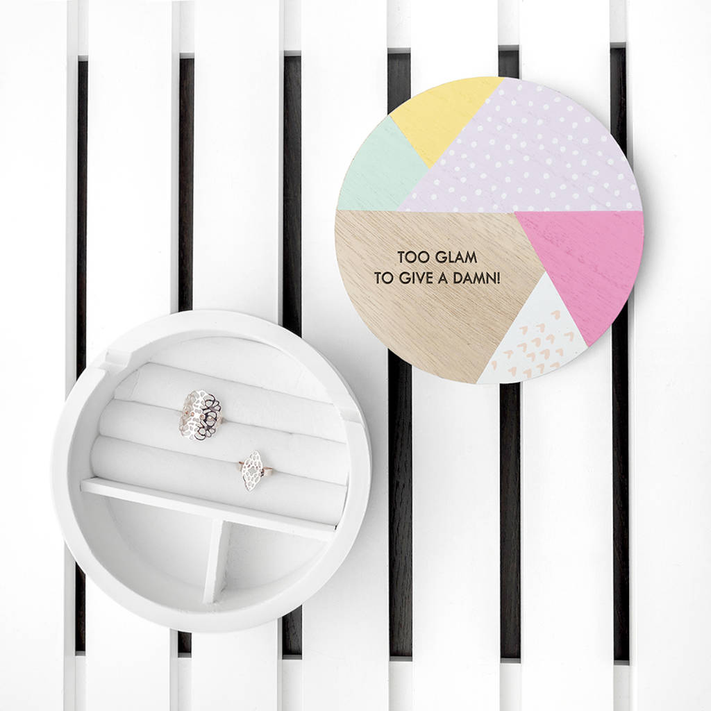 Personalised Geometric Jewellery Box By The Letteroom
