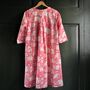 Kaftan Florence Nightdress In Flamenco Botanic Print, thumbnail 3 of 3