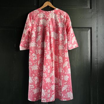 Kaftan Florence Nightdress In Flamenco Botanic Print, 3 of 3