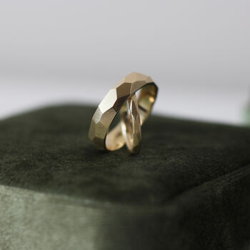 Geometric Faceted 9ct/18ct Gold Ring, 3 of 9