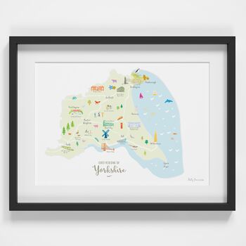 Map Of East Yorkshire Art Print, 2 of 9