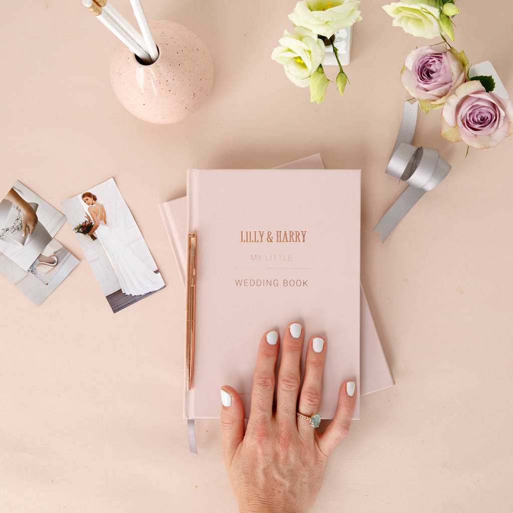 Personalised Wedding Planner Book Blush Pink, 1 of 6