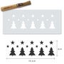 Christmas Trees And Stars Stencil, thumbnail 2 of 3