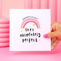 'She's Absolutely Perfect' New Baby Girl Card, thumbnail 1 of 2