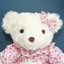 Personalised Bear In Nightie And Baby Soft Toy, thumbnail 3 of 3