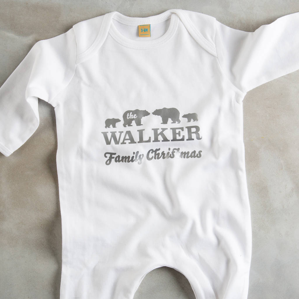 personalised family pj sets